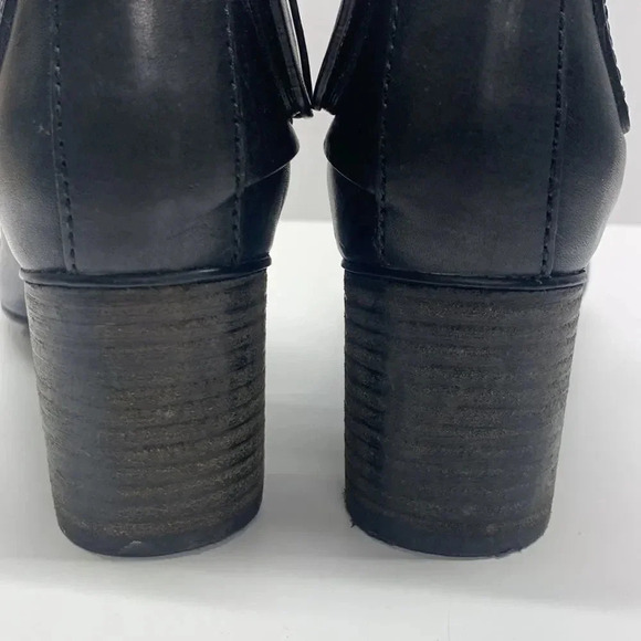 See By Chloe Black Ankle Boots with Gold Buckle - Picture 11 of 12